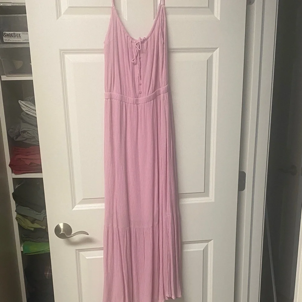 Abercrombie & Fitch Light Pink Maxi Dress